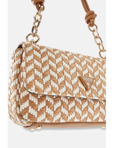 Bolso al hombro Tessi Guess marrón-multi