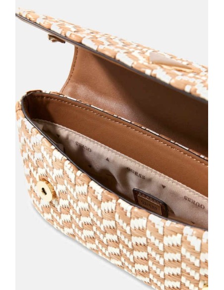 Bolso al hombro Tessi Guess marrón-multi