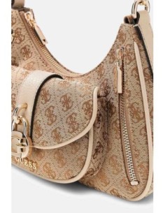 Bolso al hombro Jessa Guess Beige multi 2