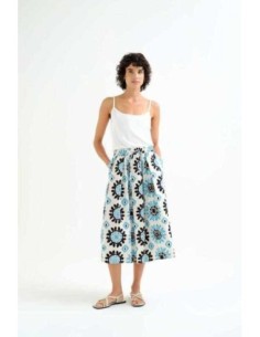 Falda midi con estampado Waterfall Compañia Fantástica