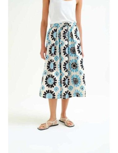 Falda midi con estampado Waterfall Compañia Fantástica