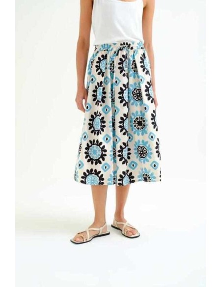 Falda midi con estampado Waterfall Compañia Fantástica