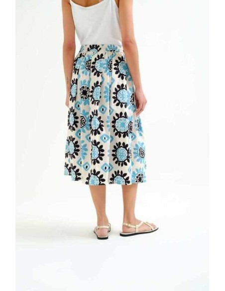 Falda midi con estampado Waterfall Compañia Fantástica