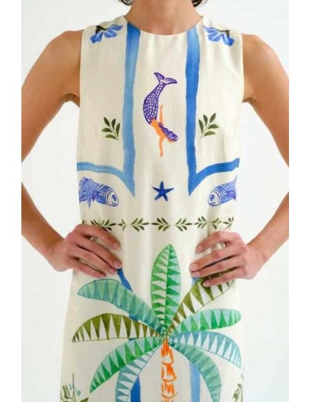 Vestido largo Palm & Mermaid Compañia Fantástica