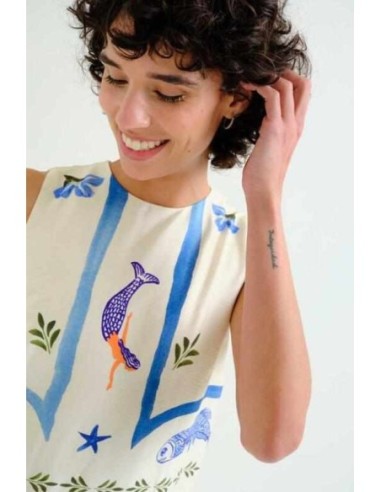 Vestido largo Palm & Mermaid Compañia Fantástica