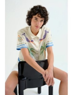 Camisa con estampado Palm & Mermaid Compañia Fantástica 2