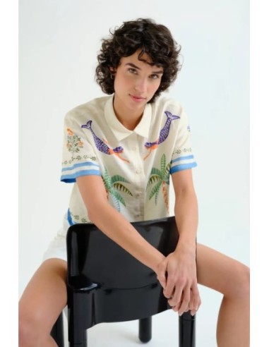 Camisa con estampado Palm & Mermaid Compañia Fantástica
