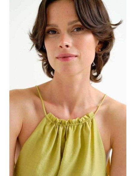 Top Halter Verde Compañia Fantástica