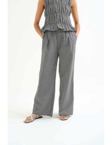 Pantalón cuadros vichy negro Compañia Fantástica