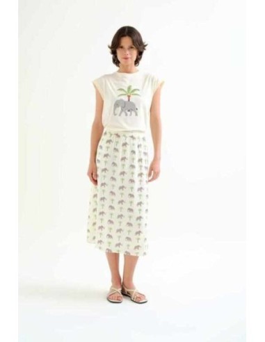 Camiseta con estampado Elefante y palmera Compañia Fantástica