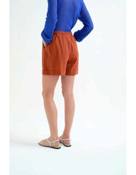 Shorts 100% algodón marrón Compañia Fantástica