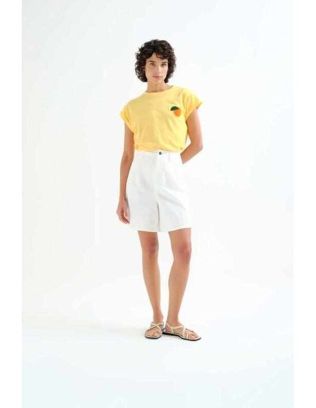 Shorts blanco 100% algodón Compañia Fantástica