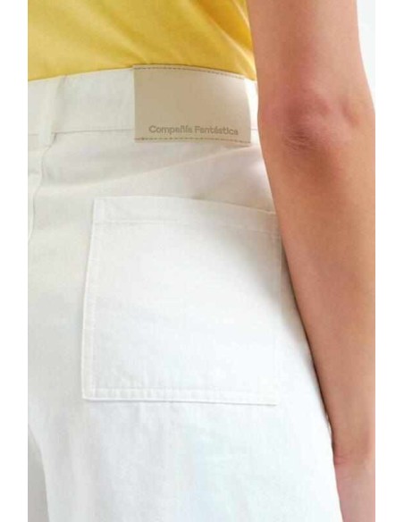 Shorts blanco 100% algodón Compañia Fantástica