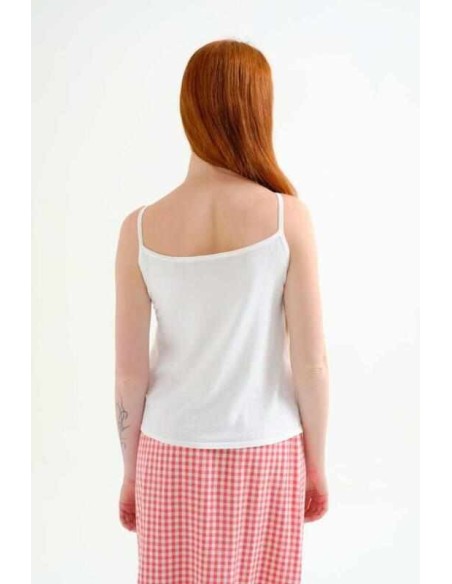 Top básico de tirantes blanco Compañia Fantástica