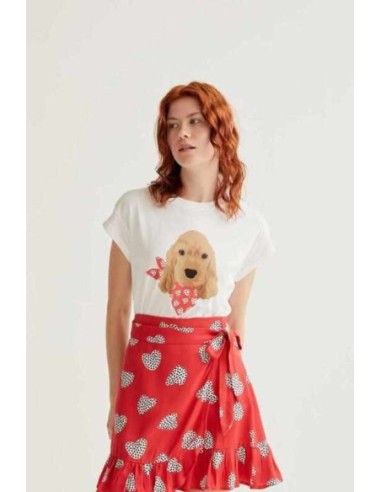 Camiseta con estampado de perrito Coker Compañia Fantástica