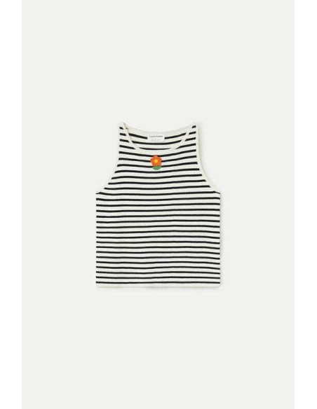 Top de rayas blanco y negro Compañia fantástica