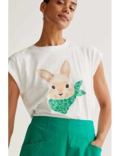 Camiseta con estampado de Conejito Compañia Fantástica
