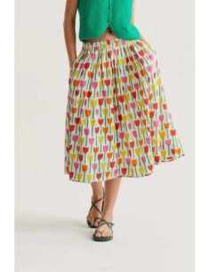 Falda midi con estampado Tulipa Compañia Fantástica 2