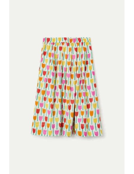 Falda midi con estampado Tulipa Compañia Fantástica