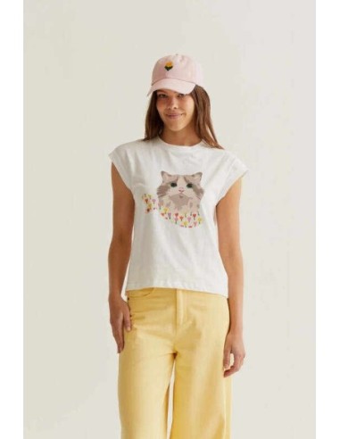 Camiseta con estampado de Gatito Compañia Fantástica