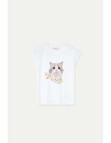 Camiseta con estampado de Gatito Compañia Fantástica