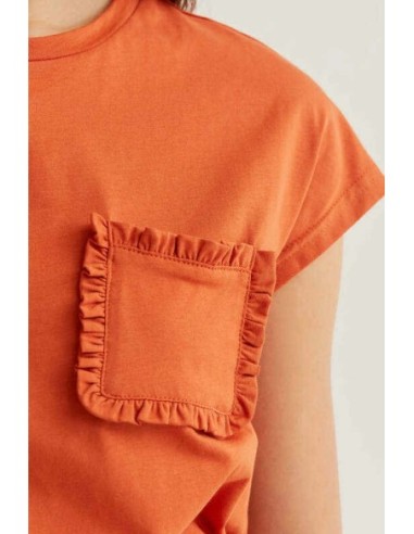 Camiseta básica 100% algodón marrón Compañia Fantástica