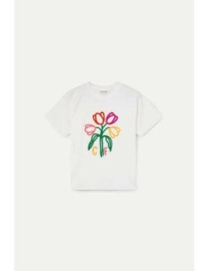 Camiseta con bordado de Tulipanes "CF" Compañia Fantástica 2