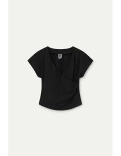 Top negro con escote cruzado Wild Pony 2
