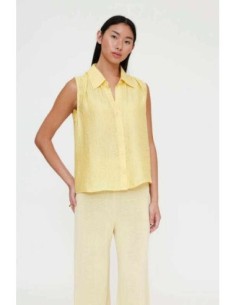 Camisa con textura amarilla Wild Pony