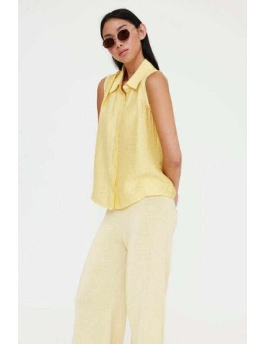 Camisa con textura amarilla Wild Pony