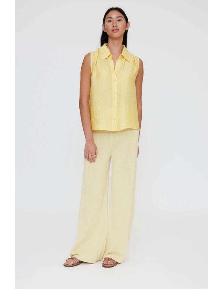 Camisa con textura amarilla Wild Pony
