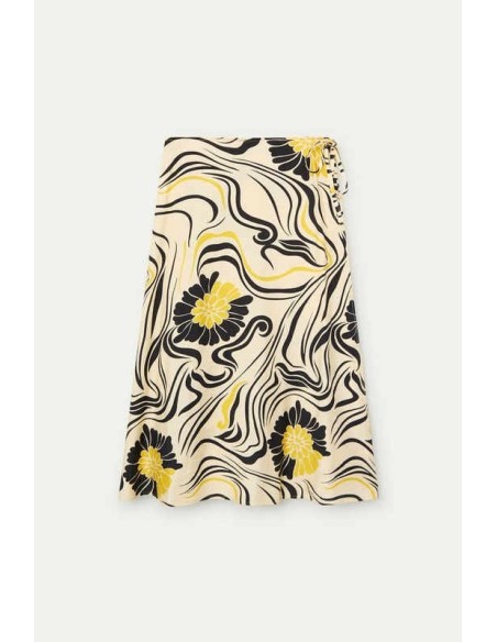 Falda midi con estampado Praga Wild Pony