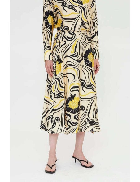 Falda midi con estampado Praga Wild Pony