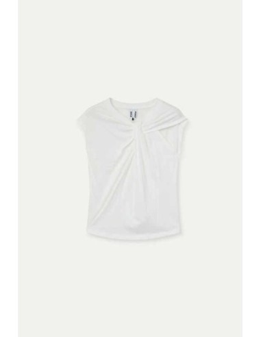Camiseta blanca anudada 100% algodón Wild Pony
