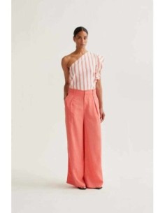 Pantalón wide leg coral Wild Pony