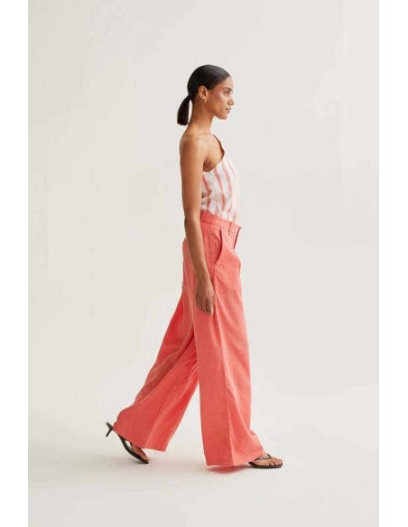 Pantalón wide leg coral Wild Pony