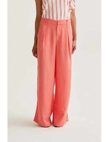 Pantalón wide leg coral Wild Pony