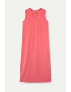 Vestido largo fluido coral Wild Pony 2