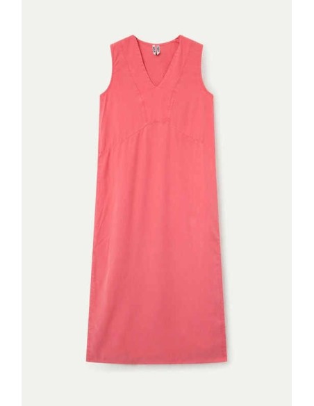Vestido largo fluido coral Wild Pony