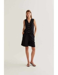 Chaleco escote pico negro Wild Pony