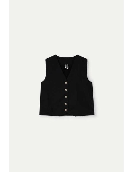 Chaleco escote pico negro Wild Pony