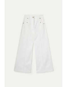 Pantalón vaquero wide leg blanco Wild Pony 2