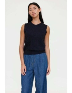 Top punto bordado navy blue Wild Pony