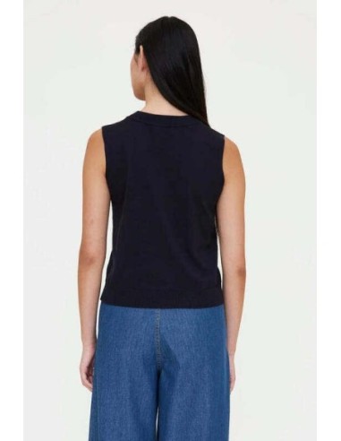 Top punto bordado navy blue Wild Pony