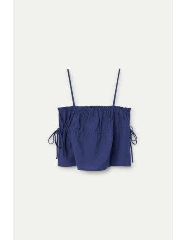 Top de tirantes fluidos navy blue Wild Pony