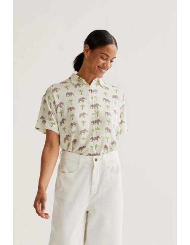 Camisa con estampado Elefante Compañia Fantástica