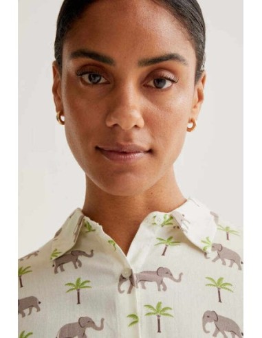 Camisa con estampado Elefante Compañia Fantástica