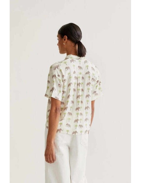 Camisa con estampado Elefante Compañia Fantástica