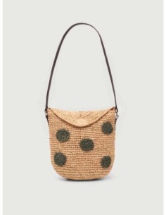 Bandolera de rafia fantasía Beige Nice Things