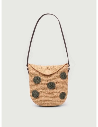 Bandolera de rafia fantasía Beige Nice Things